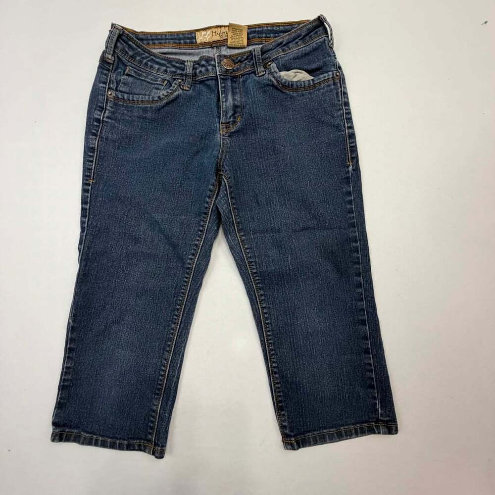 Hybrid & Company Jeans Size 7 Blue Denim Cropped Capris Q22881